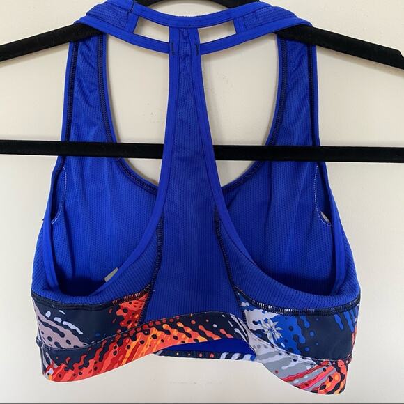 Athleta | Padded Colorful Sports Racerback Bra - Picture 3 of 5